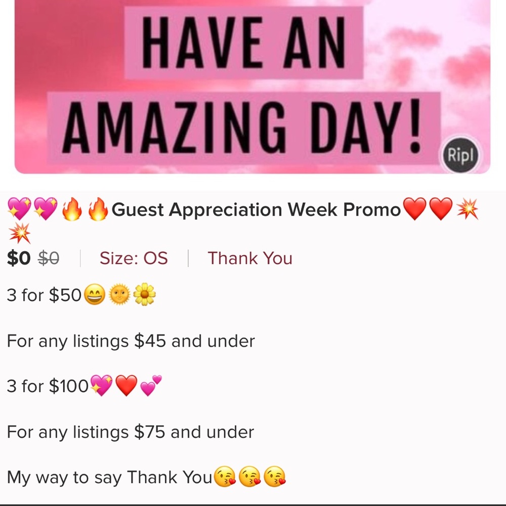 💖💖🔥🔥Guest Appreciation Week Promo❤️❤️💥💥 - Picture 3 of 4